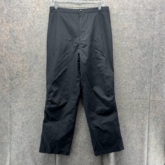 Callaway Pants Men 28 Adult Black Snow Flat Front Polyester Snap Straight - Picture 1 of 12